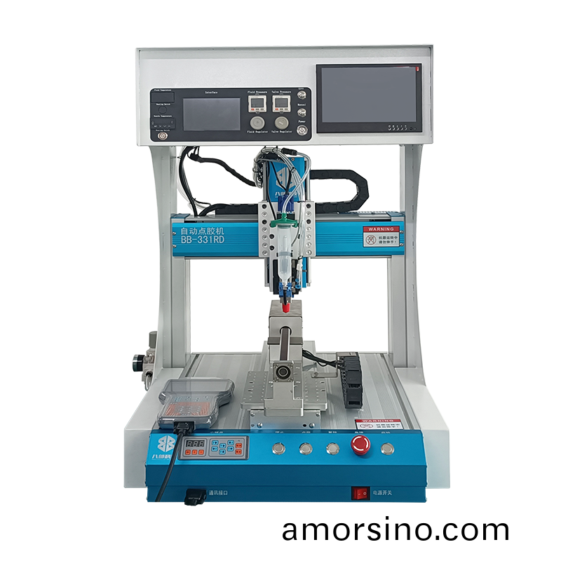 BB-331RD槕麵(mian)式單(dan)平檯自動噴(pen)膠機(ji)